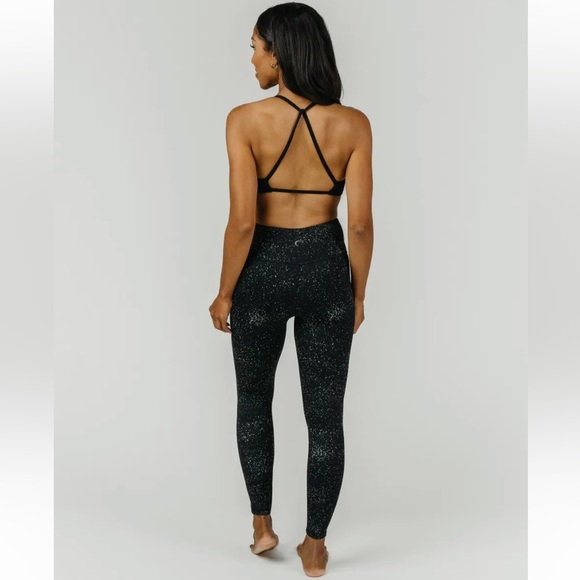 Zyia Black Reflective Light n Tight Hi-rise 24" Leggings Sz 8-10 - Picture 5 of 10